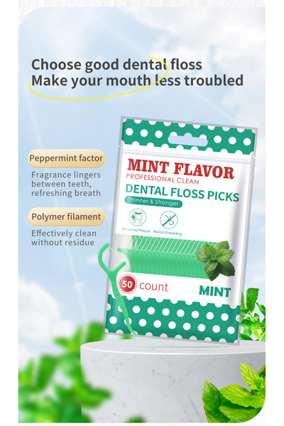 Choice 50pcs 250/100/50pcs Mint Flavor Floss Stick Adult Home Pack High-grade...