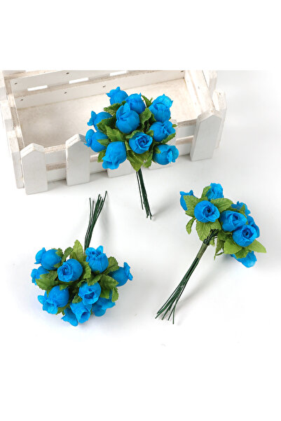 Choice 12pcs 02 12Pcs Artificial Rose Flowers Bouquet Silk Fake Flower For Ho...
