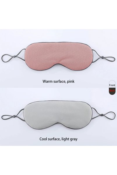 Choice A-01 1pc New Sleeping Eye Mask Korean Style Ice Silk Warm And Cool Dua...