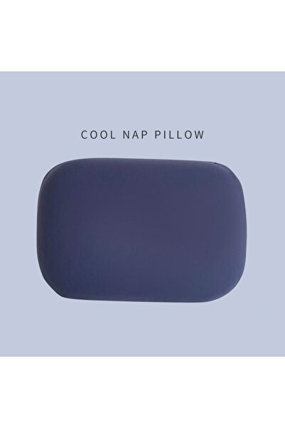 Choice1 Dark Blue Portable Sponge Nap Pillow Macaron Color Soft Neck Pillow M...