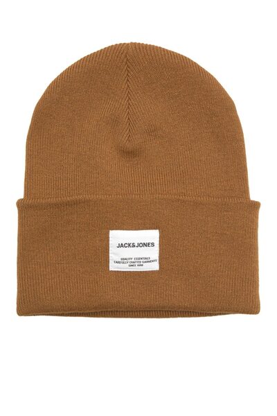 Jack & Jones Jaclong Knit Beanie Noos Erkek Kahverengi Bere - 12150627