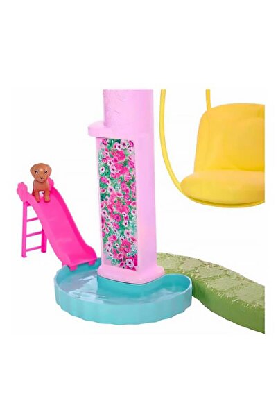 Barbie Rüya Evi™, 75'ten fazla parça, 3 katlı kaydıraklı havuz partisi HMX10