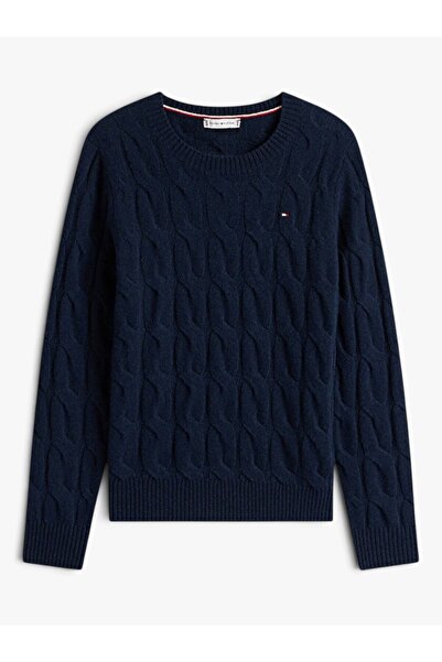 Tommy Hilfiger Kadın SOFT WOOL CABLE C-NK LS SWT WW0WW43586-THC1G