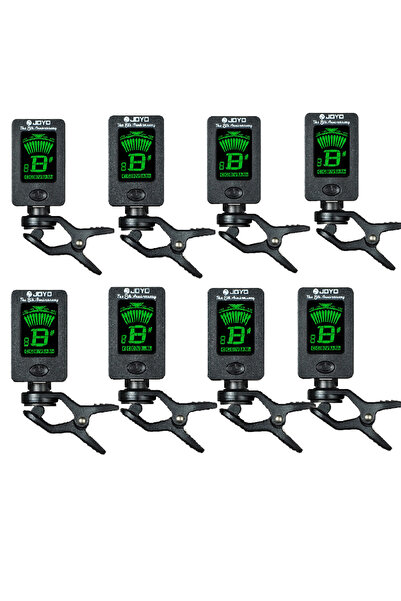 choice2 8pcs JOYO JT-01 Guitar Tuner Clip-on Chromatic Digital Tuner Frequenc...