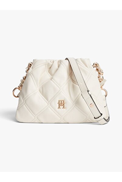 Tommy Hilfiger TH FEMININE MINI CROSSOVER Kadın Bej Çanta - AW0AW18718