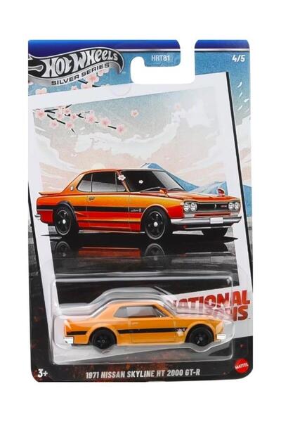 HOT WHEELS سلسلة سيلفر 1971 نيسان سكاي لاين HT 2000 GTR JBY89
