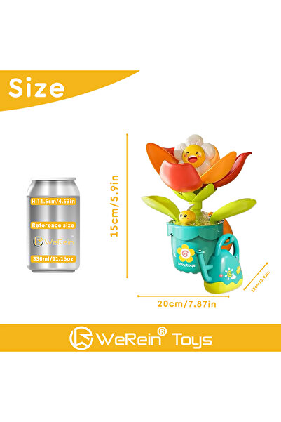 Choice Multicolor Suction Cup Bath Toy Sunflower Watering Multi-Purpose Play ...