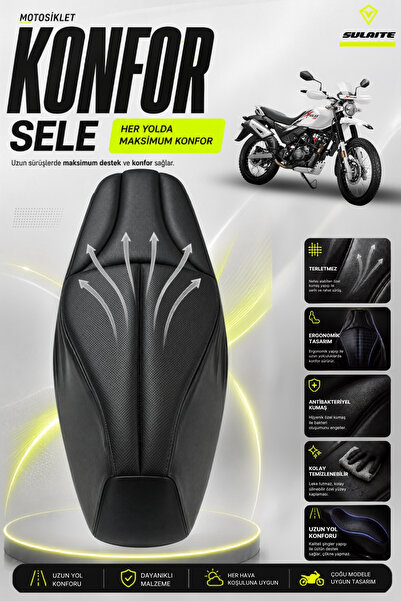 SULAITE Motosiklet Konfor Sele Kılıfı Hero Xpulse 200 Uyumlu Sele Pedi