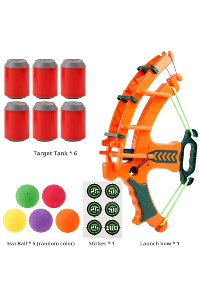 Choice5 Orange Montessori Throw Sport Slingshot Target Sticky Ball Dartboard ...