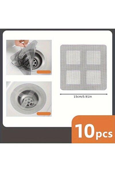 Choice square 10 Pieces of Super Large Sink Floor Drain Stickers, Insect Proo...