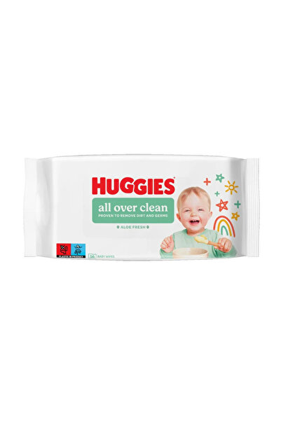 Huggies Șervețele umede All Over Clean 56 bucăți