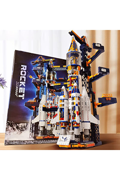Choice NO BOX Manned Rocket Model Building Blocks Space Station Construction ...