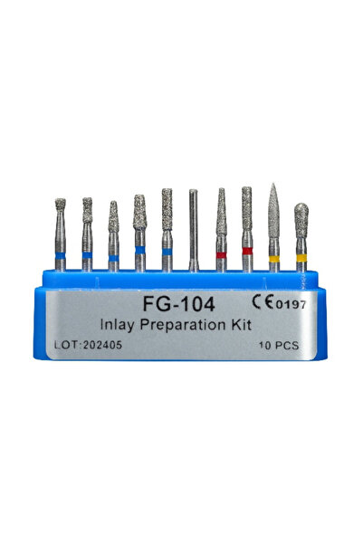 Choice13 مجموعة مثاقب ماسية FG104 لطب الأسنان، عالية السرعة، مع قبضة يدوية، ل...