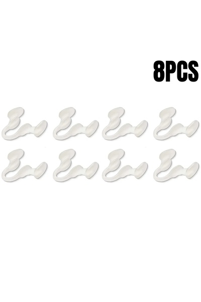 Choice9 White 8PCS 2/4/6/8/10Pcs Nose Clip Anti Snoring Soft Nasal Dilator St...