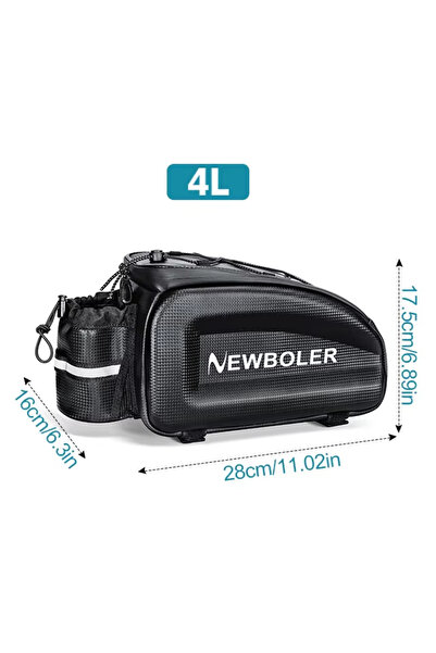 Choice BAG305-S NEWBOLER Hard Shell Bicycle Trunk Bag Large Capacity Bike Sho...