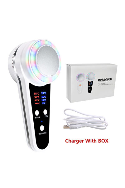Choice With Box Cryotherapy Face Care Device Hot Cold Hammer Blue Photon Acne...