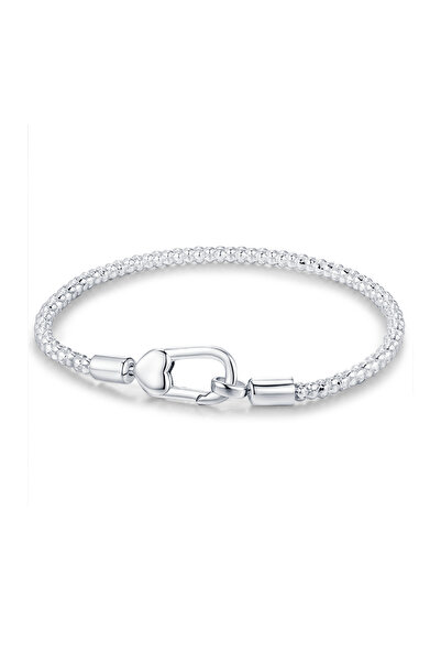Choice1 19cm NBB0048-A New 925 Sterling Silver Spring Clasp Popcorn Bracelet ...