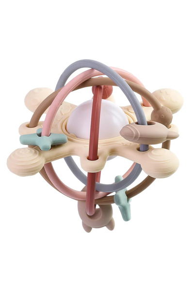 Choice1 A Rattle & Sensory Teether Bed Bell Silicone Montessori Ball Newborn ...