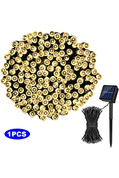 Choice 39.8ft(12m)-100LED Warm-1PCS Solar Light String LED Outdoor Lawn Holid...