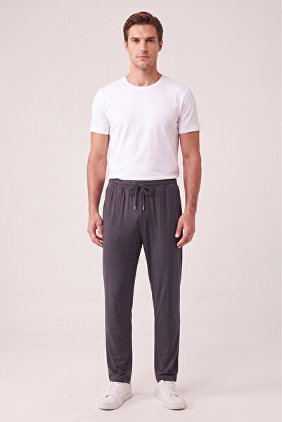 OBJE Men's Smoked Combed Modal Pajama Bottoms