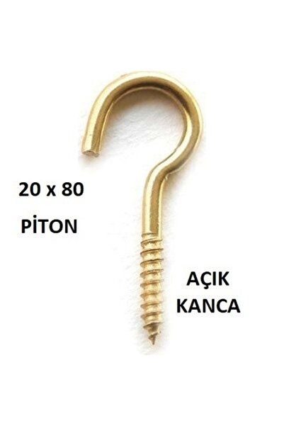 Yerli 20 x 80 PİTON - AÇIK KANCA ( 1 ADET FİYATIDIR )
