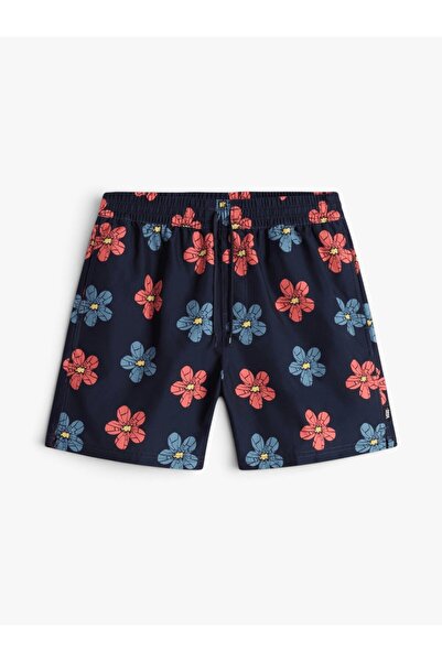 Vans PRIMARY PRINT ELASTIC BOARDSHORT Erkek Koyu Mavi Deniz Şortu - VN0008KU