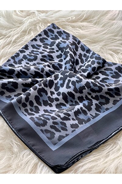 scarfella Leopar desenli Natural Şal