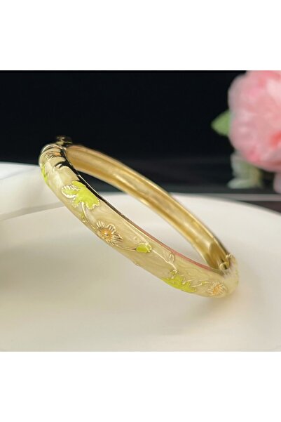 Choice11 58-60mm Black Gun Plated Enamel Chinese Cloisonne Bracelet Double Ba...