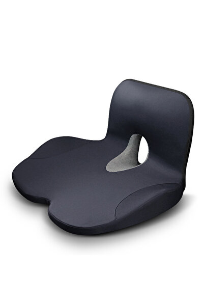 Choice 47x34x27cm black L-Shaped Integrated Office Chair Seat Cushion Memory ...