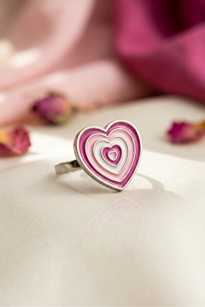 Begondio Stylish and Modern Design with Layered Pink Heart Minimal Adjustable...