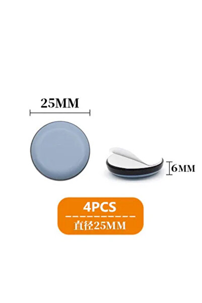 Choice Round 25mm 4pcs 4pcs/set Furniture Leg Slider Pads Anti Scratch Easy M...
