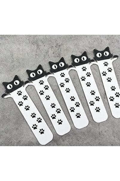 Choice1 5PCS Acrylic Black Cat Bookmark for Cat Lovers, Readers, Students & T...