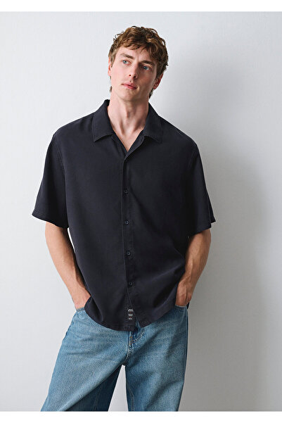 Mavi Short Sleeve Navy Blue Shirt Regular Fit / Normal Cut 0212041-70489