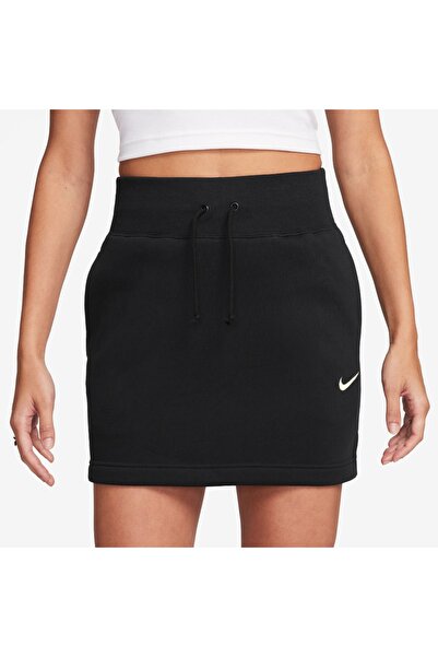 Nike W NSW PHNX FLC HR ΜΙΝΙ ΦΟΥΣΤΑ FV6318-010 Μαύρο S