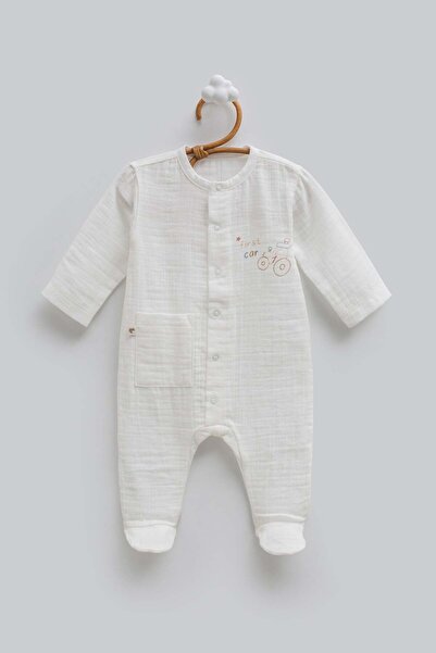 Caramell 100% Cotton Muslin Baby Boy Jumpsuit