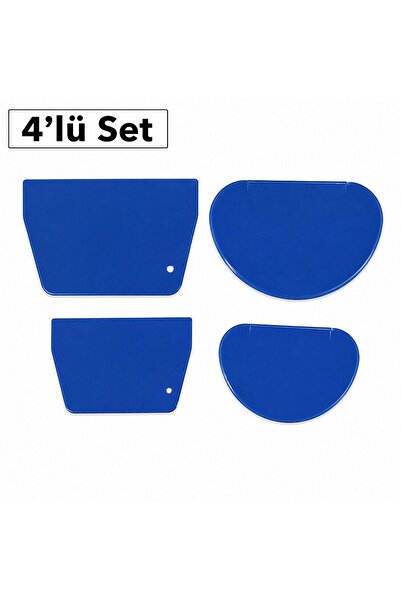 dinckitchen Dinc Kitchen Plastik Oval Hamur Kazıyıcı 4lü Set