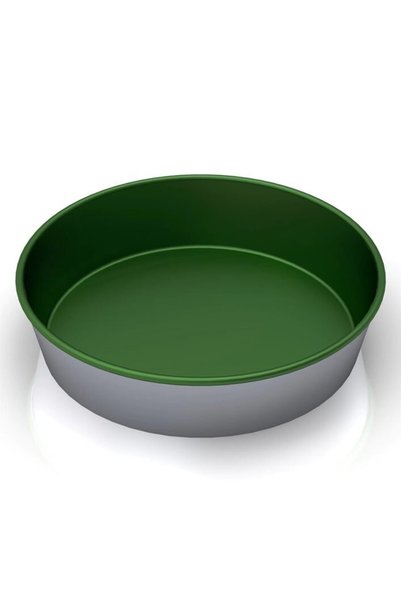 dinckitchen Teflon Coated Non-Stick Round Bread Mold 22X5 cm Non-Stick 22X5 cm