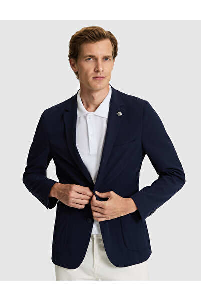Pierre Cardin Lacivert Body Esnek Fit Blazer Ceket 50287491-VR033