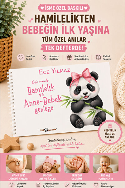 Lodos İSME ÖZEL Hamilelikten Bebeğin İlk Yaşına Tüm Anılarınız Tek Defterde (...