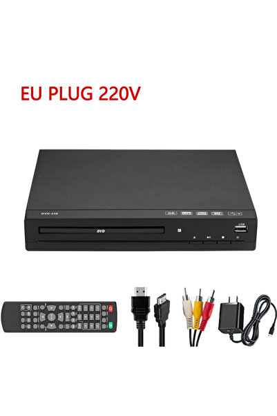 Choice EU PLUG 220V DVD Player 1080P HD Discs Player Home Multimedia HDMI CD ...