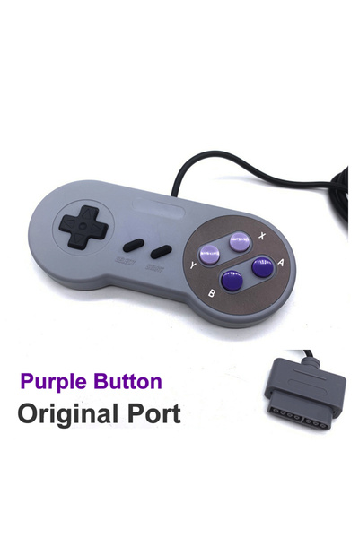 Choice Purple Original Port Wired Gamepad for SNES/SFC,Adaptation Genuine SNE...