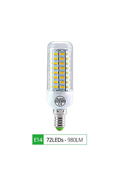 Choice Cold white E14-72LEDs LED Corn Lamp 220V E14 E27 Bulb Lamp Strong Ligh...