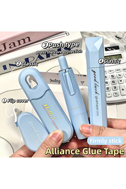 choice2 blue 4PCS Creative Double-Sided Dot Glue, High-Adhesion Dot Glue, Sui...
