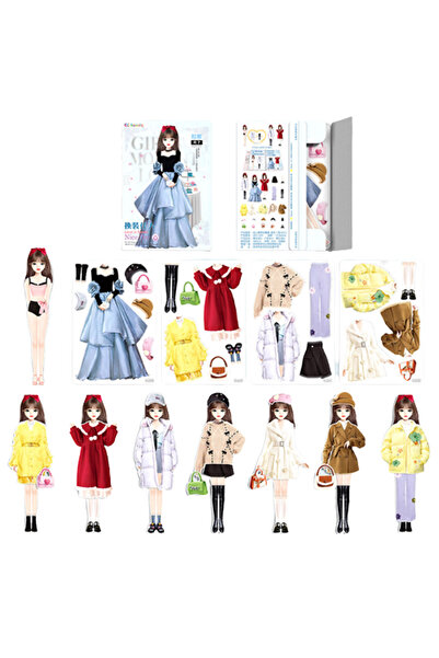 Choice3 F Magnetic Princess DIY Dress-Up Stickers Toy Portable Up Stickers To...