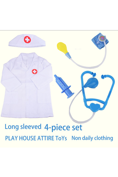 Choice Long blue Children'S Family Doctor Suit Short/ Long Sleeved Stethoscop...