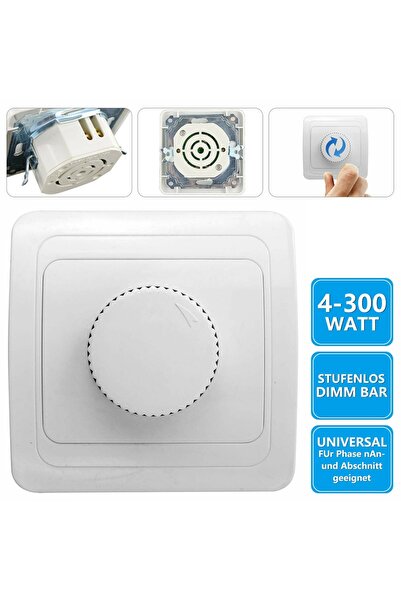 Choice 230V LED Dimmer Switch Light Adjustable Brightness Controller 4 To 300...
