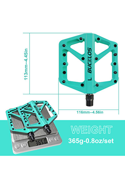 BUCKLOS Choice Bianchi Pedals DU Bearing Bicycle Pedal Platform Ultralight Ny...