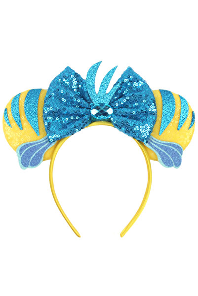 Choice18 TDMQ201-4 1pc Mouse Ear 3.3"Velvet Ears Headband For Girls Soft Bow ...