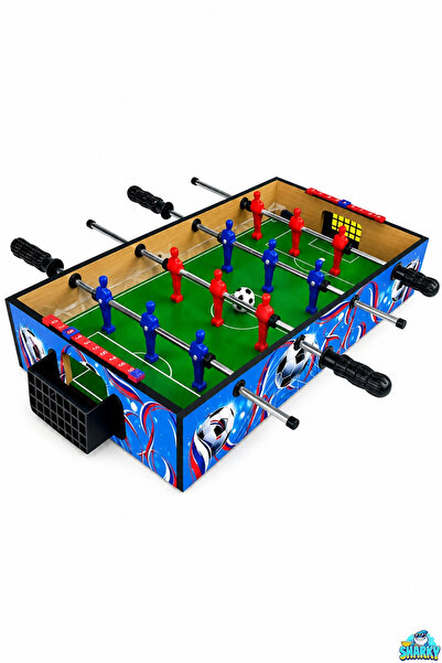 SHARKY 4 Kol-12 Figürlü Işıklı Langırt Masa Maçı-football Masa Oyunu - Ayaksı...