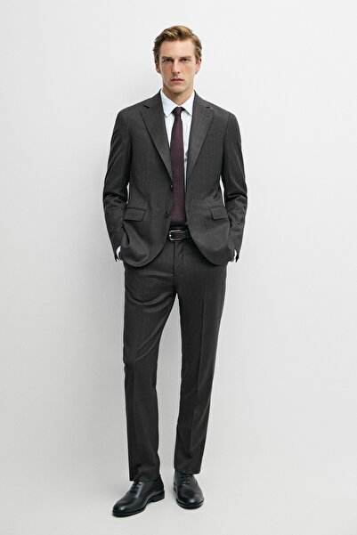 Massimo Dutti %100 yün çizgili klasik pantolon